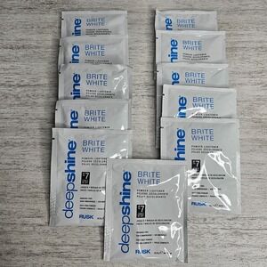 RUSK Deep Shine Brite White Lightener Powder‎ Sample Size 1 oz each - LOT OF 11